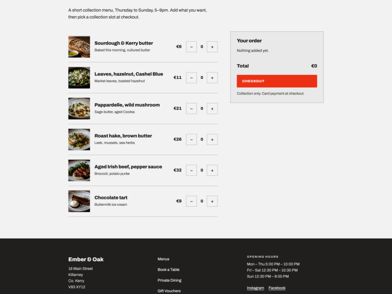 Online ordering