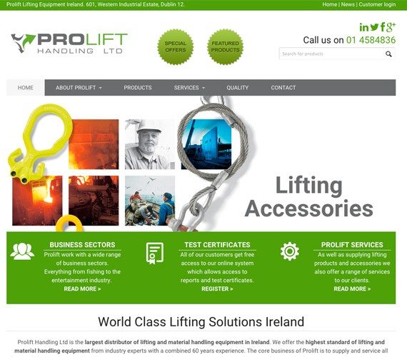 Manufacturing Website Design