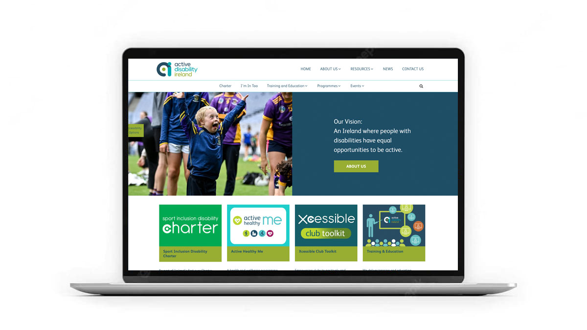 Charity website design Ireland